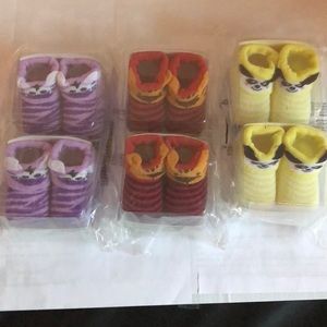 Baby /infant  booties 3 double pack